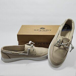 Sperry Top Sider Crest Tan Leather Boat Shoes - US Women's 7